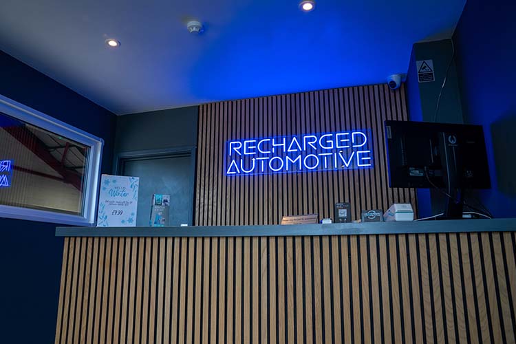 Recharged Automotive Car Garage in Worcester