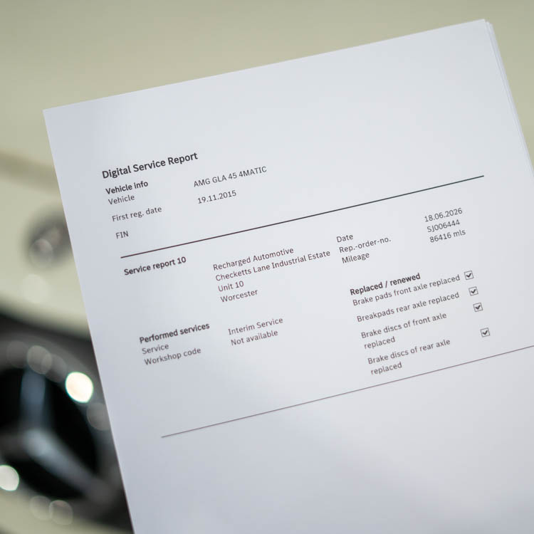 Recharged Automotive Mercedes Servicing Worcester