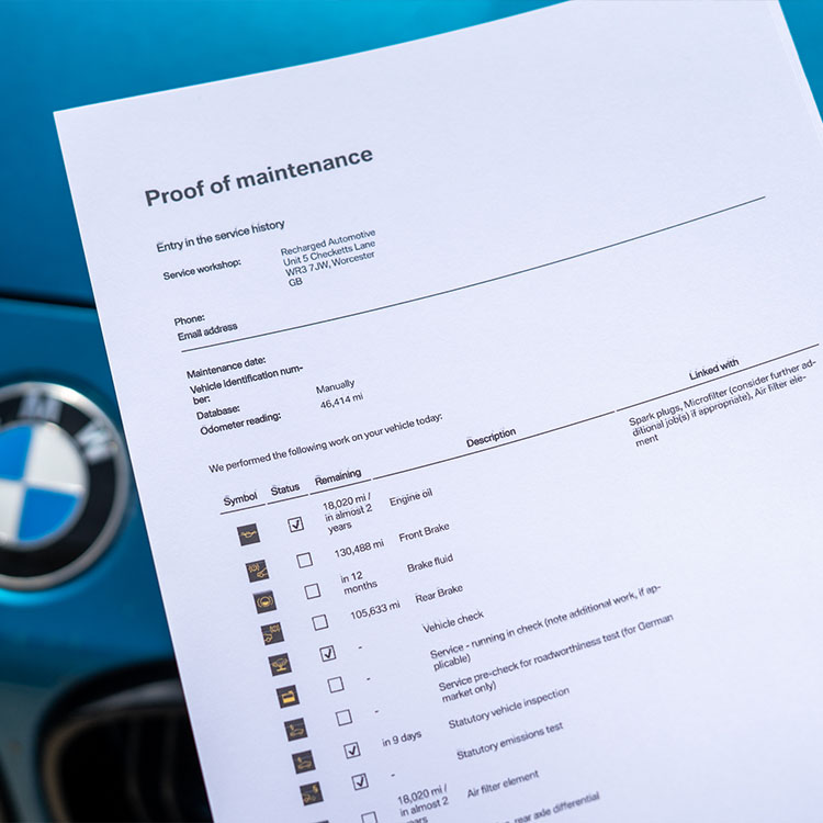 BMW Servicing Worcester